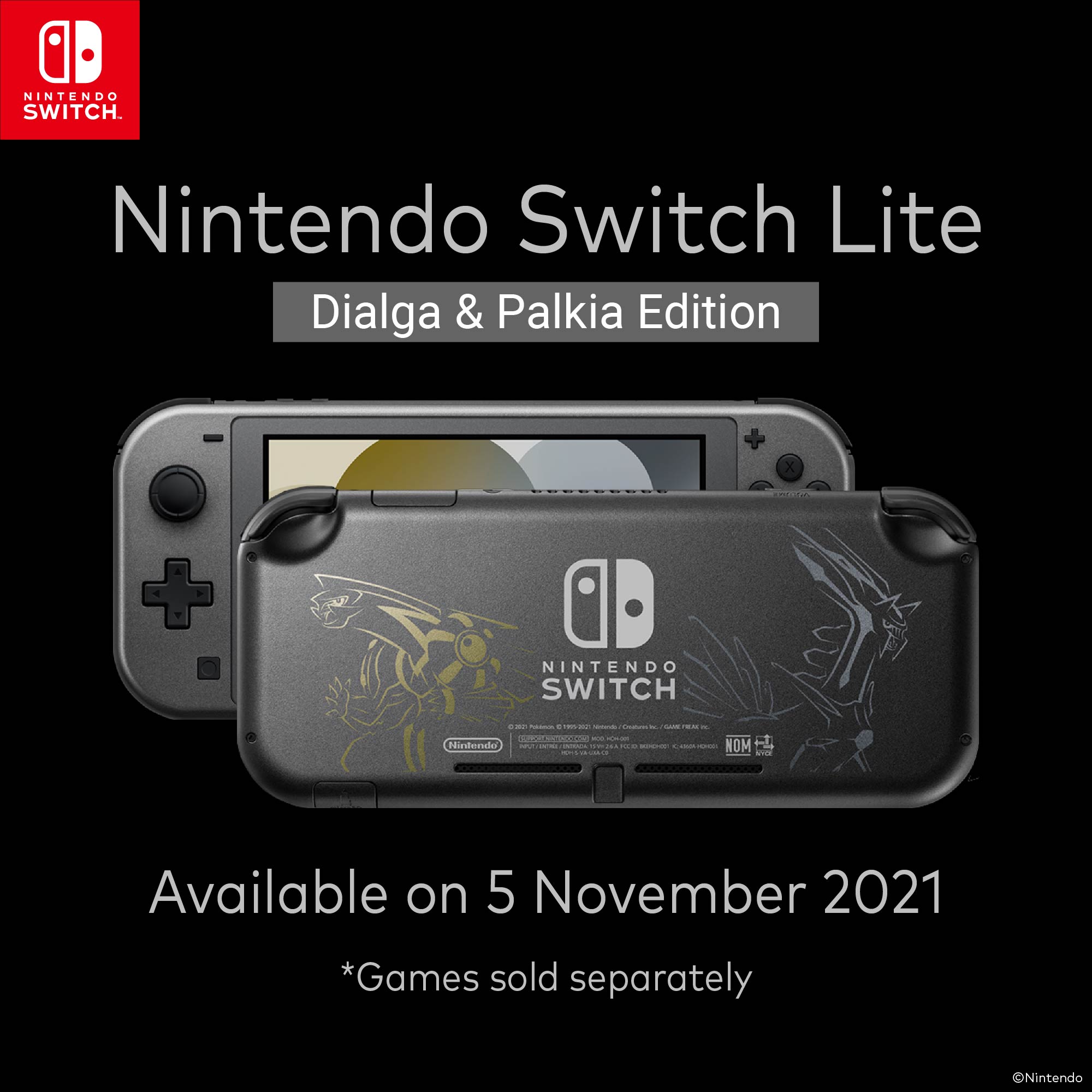Nintendo Switch Lite Dialga Palkia